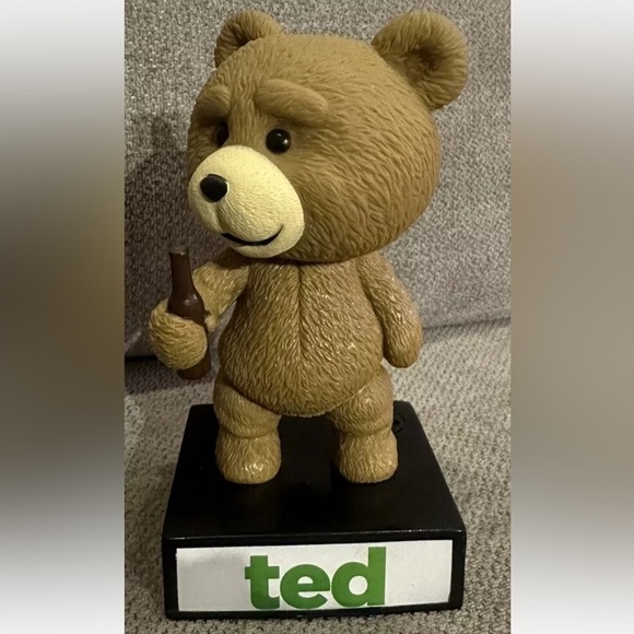 2012 Rare TED Movie Talking FUNKO Wacky Wobbler Bobble Head Bear Tested Working - Picture 2 of 4